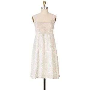 Anthropologie Left of Center Jacquard Babydoll Dress